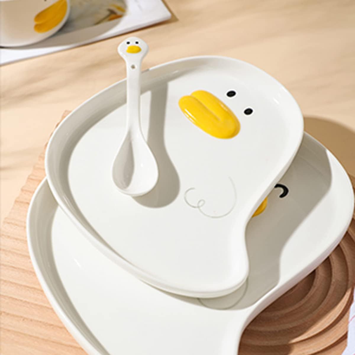 Duck Plate, Ceramic Hand Glazed, Breakfast Plate -8.2in Duck Plate, Ceramic Hand Glazed, Breakfast Plate -8.2in